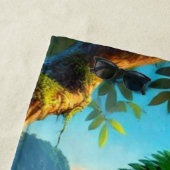 レインフォレストマコーオウムカラフルビーチタオル ビーチタオル (インサイチュ)