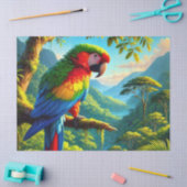 レインフォレストマコーパロットティッシュペーパー 薄葉紙 (クラフト)