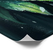 レインフォレスト – 静かなイラストレーションスタイルアート ポスター (角)