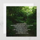 レインフォレ結婚ス 招待状 (正面/裏面)