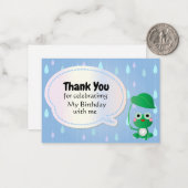 レインフロッグサンキューカード ノートカード (正面/裏面インサイチュ)