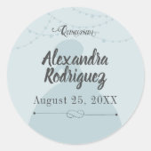 レインブルー&スチールシャーロシルエットキンセアニェラ ラウンドシール (正面)