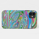 レインブローカラー抽象デザイン Case-Mate iPhoneケース (裏面(横))