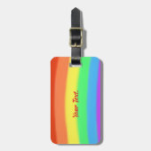 レインブローパーソナライズされたブレンド荷物タグ ラゲッジタグ (正面縦)