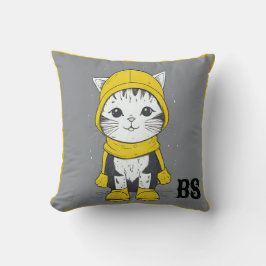 レインブーツおもしろいの猫 – cat Mouer クッション