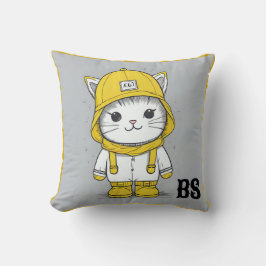 レインブーツおもしろいの猫 – cat Mouer クッション