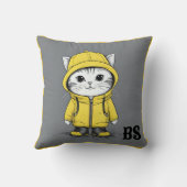 レインブーツおもしろいの猫 – cat Mouer クッション (裏面)