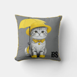 レインブーツおもしろいの猫 – cat Mouer クッション