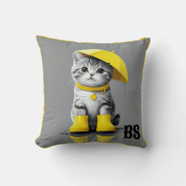 レインブーツおもしろいの猫 – cat Mouer クッション