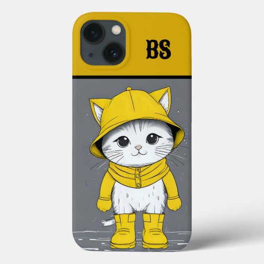 レインブーツおもしろいの猫 – cat Mouer Case-Mate iPhoneケース (裏面)
