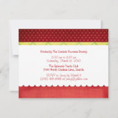 レインブーツ春招待状 招待状 (裏面)