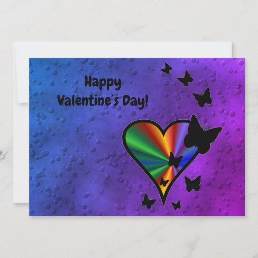 レインボアートと蝶 カード (正面)