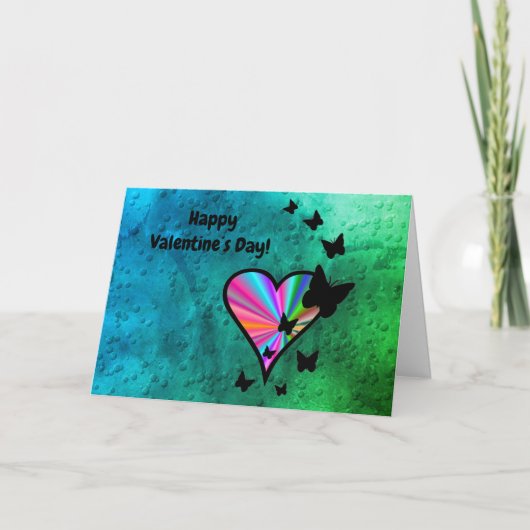 レインボアートと蝶 ノートカード (正面)