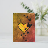 レインボアートと蝶 ポストカード (スタンド正面)