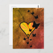 レインボアートと蝶 ポストカード (正面/裏面)