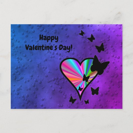 レインボアートと蝶 案内ポストカード (正面)