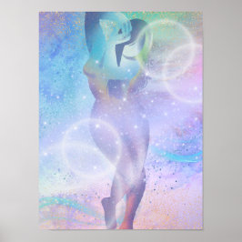 レインボウの女性 ポスター