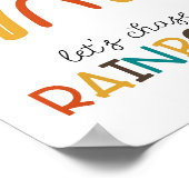 レインボウズを追いかけよう子供部屋ウォールアート ポスター (角)