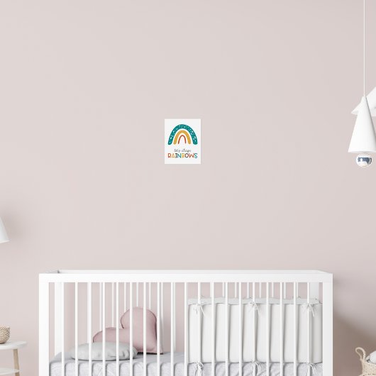 レインボウズを追いかけよう子供部屋ウォールアート ポスター (子ども部屋2)