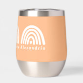 レインボウパーソナライズされたピーチ (背面)