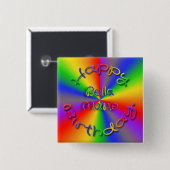 レインボカスタマイズーハッピーバースデーボタン 缶バッジ (正面&裏面)