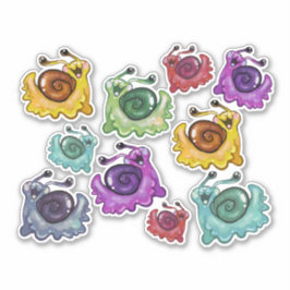 レインボカタツムリカスタムのカットビニールシール シール