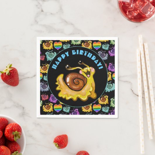 レインボカタツムリ スタンダードカクテルナプキン (インサイチュ)