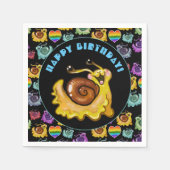 レインボカタツムリ スタンダードカクテルナプキン (正面)