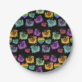 レインボカタツムリ ペーパープレート