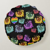 レインボカタツムリ ラウンドクッション (裏面)