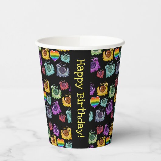 レインボカタツムリ 紙コップ (左)