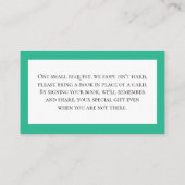 レインボカラフルーブックリクエストカード プレイスカード (裏面)