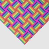 レインボカラフルーブロックパターン 薄葉紙 (詳細)