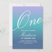 レインボグラディエントAny Ageカラフル招待状 招待状 (正面)