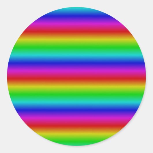 レインボストリップ – パターン ラウンドシール (正面)