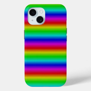 レインボストリップ – パターン iPhone 15ケース