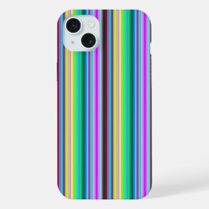 レインボストリップ – パターン iPhone 15 PLUSケース