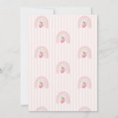 レインボストロベリストライプーHELLOリトルワン 招待状 (裏面)