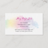 レインボスプラッシュ染色 名刺 (裏面)