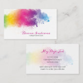 レインボスプラッシュ染色 名刺 (正面/裏面)