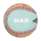 レインボトルハッピーファーザーズデイ魚釣りパパ2020 野球ボール (正面左)