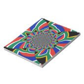レインボネーション鮮やか:南アフリカ美術プリント ノートパッド (回転)