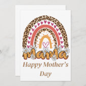 レインボマハッピーマザーズデイカード 招待状 (正面/裏面)