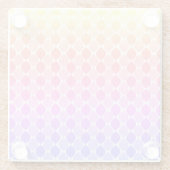 レインボンドロップパターンボホ ガラスコースター (裏面)