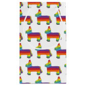 レインボンドンキーピナタピニャタフィエスタパーティー動物 スモールペーパーバッグ (裏面)