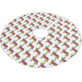 レインボンドンキーピニャタチンコデマヨアニマル ブラッシュドポリエステルツリースカート (アングル)