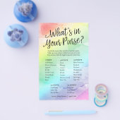 レインボーあなたの財布の何紙ゲームカード チラシ (シングル)