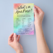 レインボーあなたの財布の何紙ゲームカード チラシ (ハンドル)