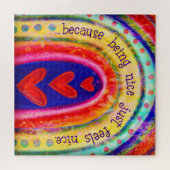 レインボーいい優感じ情感を持って ジグソーパズル (横)