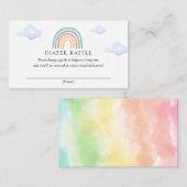 レインボーおむつラッフルカード エンクロージャーカード (正面/裏面)